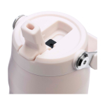 Garrafa aço inox reciclado rebatível palha 700 ml Stanley IceFlow™ 2.0 cor cor-de-rosa claro vista detalhe 1