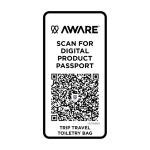 Nécessaire de poliéster reciclado, grande compartimento inferior 6 L cor preto terceira vista