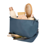 Nécessaire de poliéster reciclado, grande compartimento inferior 6 L cor ciano segunda vista