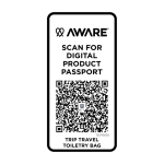 Nécessaire de poliéster reciclado, grande compartimento inferior 6 L cor ciano terceira vista