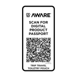 Nécessaire de viagem ecológico com compartimento principal 2 L cor ciano terceira vista