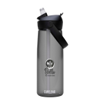 Garrafa com palha rebatível 750 ml Camelbak® Thrive Flip Tritan™ Renew cor grafite vista impressão tampografia