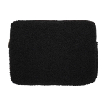 Capa para portátil de sherpa reciclada com bolsos interiores 13'' cor preto segunda vista frontal