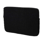 Capa para portátil de sherpa reciclada com bolsos interiores 13'' cor preto