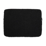 Capa para portátil de sherpa reciclada com bolsos interiores 13'' cor preto segunda vista traseira