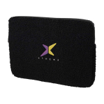 Capa para portátil de sherpa reciclada com bolsos interiores 13'' cor preto
