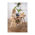 Capa para portátil de sherpa reciclada com bolsos interiores 13'' cor natural imagem de estilo de vida
