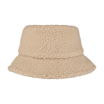 Chapéu à pescador feito de sherpa que proporciona calor e leveza cor marfim segunda vista frontal