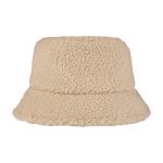 Chapéu à pescador feito de sherpa que proporciona calor e leveza cor marfim segunda vista traseira