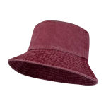 Chapéu à pescador de algodão lavado com design intemporal 245 g/m2 cor bordeaux