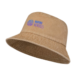 Chapéu à pescador de algodão lavado com design intemporal 245 g/m2 cor marfim