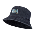 Chapéu à pescador de algodão lavado com design intemporal 245 g/m2 cor azul-marinho