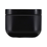 Vela aromática em lata quadrada com aroma a baunilha 50g cor preto segunda vista frontal