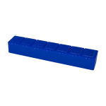 Porta-comprimidos/multivitaminas com sete compartimentos cor azul