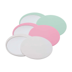 Espelho de maquilhagem elegante e deslizante para retoques rápidos cor cor-de-rosa claro segunda vista várias cores