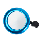 Campainha para bicicleta de alumínio e plástico com som forte cor azul segunda vista frontal