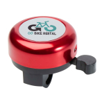 Campainha para bicicleta de alumínio e plástico com som forte cor vermelho vista impressão tampografia
