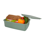 Lancheira de plástico reciclado para empresas 800 ml cor verde pastel segunda vista