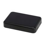 Powerbank sem fios magnético de plástico reciclado 10 000 mAh cor preto segunda vista
