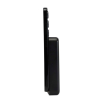 Powerbank sem fios magnético de plástico reciclado 10 000 mAh cor preto vista lateral