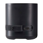 Colunas sem fios de plástico reciclado com microfone integrado 3 W cor preto vista detalhe 1