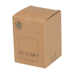 Colunas sem fios de plástico reciclado com microfone integrado 3 W cor preto segunda vista com caixa