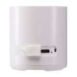 Colunas sem fios de plástico reciclado com microfone integrado 3 W cor branco vista detalhe 1