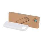 Powerbank ecológico resistente à água com mosquetão 5000 mAh cor branco
