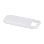 Powerbank ecológico resistente à água com mosquetão 5000 mAh cor branco segunda vista