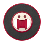 Suporte magnético 2 em 1 para telemóvel com abre-caricas incluído cor vermelho segunda vista traseira