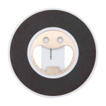 Suporte magnético 2 em 1 para telemóvel com abre-caricas incluído cor branco segunda vista traseira