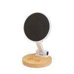 Suporte dobrável magnético para telemóvel com base de bambu vista principal