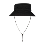 Chapéu à pescador de nylon com design dobrável 100 g/m2 cor preto segunda vista frontal