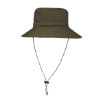 Chapéu à pescador de nylon com design dobrável 100 g/m2 cor verde-escuro segunda vista frontal
