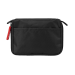 Kit de primeiros socorros com 31 artigos básicos de emergência cor preto segunda vista frontal