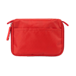 Kit de primeiros socorros com 31 artigos básicos de emergência cor vermelho segunda vista frontal