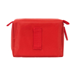 Kit de primeiros socorros com 31 artigos básicos de emergência cor vermelho segunda vista traseira