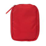 Kit de primeiros socorros com 59 artigos e vida útil de 5 anos cor vermelho segunda vista frontal