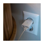 Carregador Xtorm XG2SL025 Go2 SlimLine ultrafino ideal viagens 25 W cor branco imagem de estilo de vida