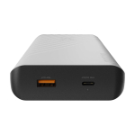 Powerbank solar com tecnologia de ultracarga 10 000 mAh cor grafite vista detalhe 1