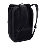 Mochila para portátil de poliéster expansível com fecho enrolável 17'' cor preto segunda vista traseira