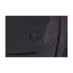 Mochila para portátil de poliéster expansível com fecho enrolável 17'' cor preto vista detalhe 1