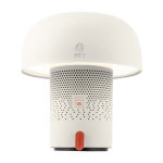 Coluna de aço e plástico com lâmpada LED regulável Kooduu 10W cor branco vista impressa logo 2