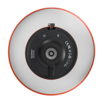 Coluna de aço e plástico com lâmpada LED regulável Kooduu 10W cor cor-de-laranja vista detalhe 1