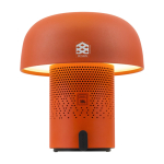 Coluna de aço e plástico com lâmpada LED regulável Kooduu 10W cor cor-de-laranja vista impressa logo 2