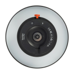 Coluna de aço e plástico com lâmpada LED regulável Kooduu 10W cor antracite vista detalhe 1