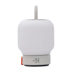 Lamparina com iluminação suave Kooduu Loome cor branco vista impressa logo 2