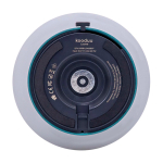 Lamparina com iluminação suave Kooduu Loome cor verde menta vista detalhe 2