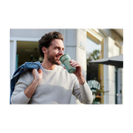 Copo térmico para viajar 100% hermético 275 ml Mepal Ellipse cor azul-marinho imagem de estilo de vida