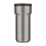 Copo térmico para viajar de aço inoxidável 375 ml Mepal Ellipse cor preto segunda vista frontal
